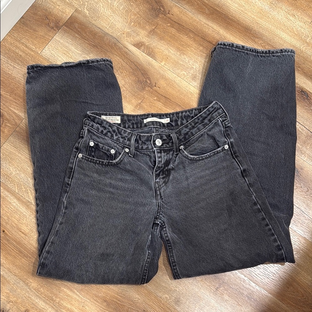 Levi's Women's Premium Low Loose Jeans Black/Gray